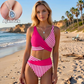 👙 Színblokkos bikini S–3XL: Stílusos és alakformáló kétrészes fürdőruha 🌊