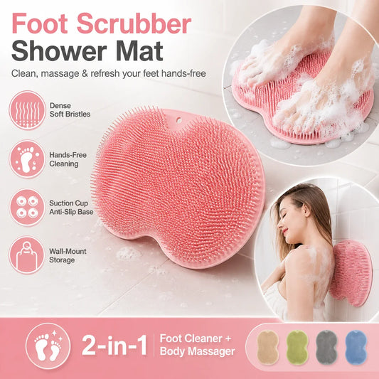 🚿 Láb- és hátmasszírozó párna zuhanyozáshoz – mélyreható tisztítás
