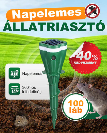 🌱🔊Napelemes vízálló állatriasztó
