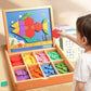 🎅🎁 🎄 Mágneses mintákkal ellátott fa puzzle készlet 🧠🧩