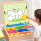 🎅🎁 🎄 Mágneses mintákkal ellátott fa puzzle készlet 🧠🧩
