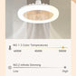 💡🌀LED VENTILÁTOR TÁVIRÁNYÍTÓVAL – CSENDES, 3 SZÍN, 3 SEBESSÉG