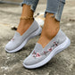 ✨49% ΕΚΠΤΩΣΗ! 💕Γυναικεία παπούτσια slip-on από δίχτυ με λουλουδάτο κέντημα