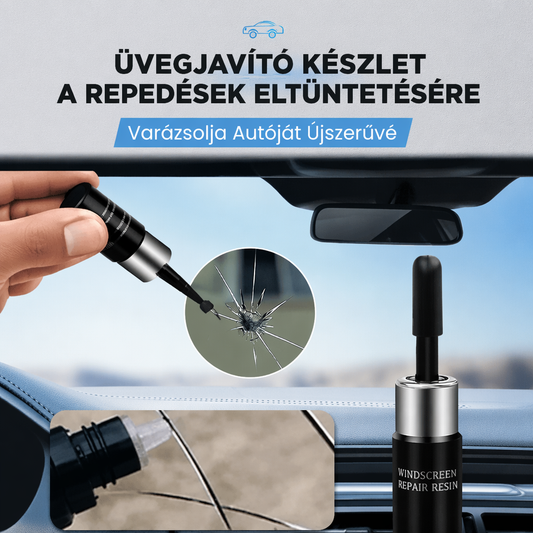 🛡️ Üvegrepedés-javító készlet – Újra olyan, mint újkorában