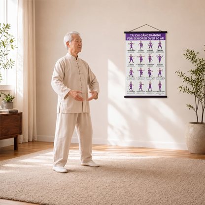 🧘📜 Tai Chi poszter Világos ábrák – Búcsú a zavaros mozdulatoktól ✨