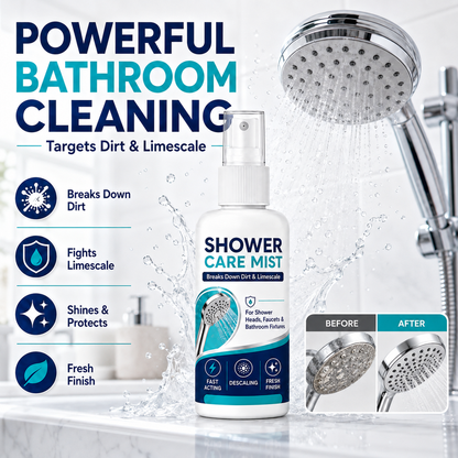 🚿✨Gyorsan eltávolítja a vízkövet a zuhanyzóból – feloldja a makacs ásványi lerakódásokat és a kemény víz okozta foltokat🧼💪