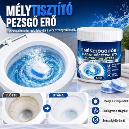Šumivé tablety pro čištění WC bezpečné pro použití v septických nádržích